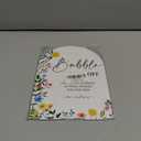 Acrylic Wedding Signs Bubble Send off Sign for Reception, 6x8" Floral Themed Arch Acrylic Table Decor, Love Is In Bloom Decorations for Bridal Shower Engagement Party
