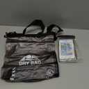 HEETA Dry Bag Waterproof for Women Men, Roll Top Lightweight Dry Storage Bag Backpack with Phone Case for Travel Swimming Boating Kayaking Paddle Board Camping Beach Accessories (Transparent Black, 5L)