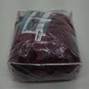 H.VERSAILTEX Stretch Velvet Sofa Covers for 3 Cushion Couch Covers Sofa Slipcovers Furniture Protector Soft with Non Slip Elastic Bottom, Crafted from Thick Comfy Rich Velour (Sofa 72"-90", Burgundy)