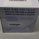 Toilet Wax Ring 2 Pack, Thick Toilet Bowl Wax Seal with Polyethylene Flange, Toilet Gasket Ring Fits 3-Inch or 4-Inch Waste Lines
