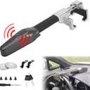 Steering Wheel Lock with 130db Alarm, Universal Car Security for Truck/Auto/SUV/Van - 2 Keys