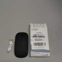 Wireless Bluetooth Mouse for Apple iPad iPhone MacBook Android Samsung Tablet Phone Dual-Mode Rechargeable 2.4G Portable Computer Mice for Windows Laptop Notebook PC Mac Desktop USB Receiver (Black)