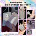 Novani Self Adhesive Rhinestone Ribbon, 0.35 Inch Wide 6 Yards 1 Roll, AB Crystal Diamond Bling Strips for DIY Crafts,Home Decor,Glitter Glass Rhinestone Tape for Crafting,Car Decoration