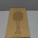 Electric Fly Swatter Racket, 4000V Bug Zapper Racket Rechargeable Fly Zapper Dual Modes Mosquito Swatter Portable with Purple Light & 3-Layer Safety Nets for Indoor & Outdoor, 1 Pack