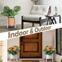 Plant Stand Indoor Adjustable, Metal Modern Indoor Plant Stand, Heavy Duty Plant Stands Outdoor Corner, Stable Plant Holder, Fits 8 to 12 Inches Pots, White, 1 Pack, Pot & Plant Not Included