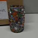 Confetti Rocks 14 oz Drinking Glasses (set of 6) Mexican Handmade Multicolor Glassware, Recycled Glass, Lead-free, Toxin-Free (Drinking)