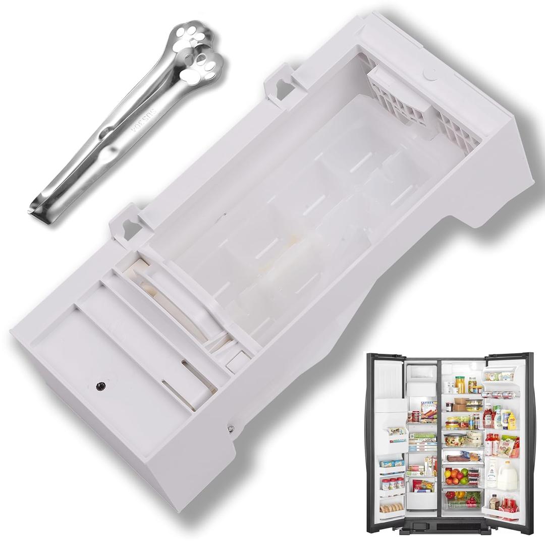 W11284458 Refrigerator Ice Maker Assembly for Whirlpool | Fixes No Ice, Hollow Cubes, Overflow | Replaces W11088559 AP6809232 PS12584610 EAP12584610 | OEM Quality Parts | Easy 15-Min DIY Installation