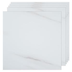 VallisCo 30-Pack Peel and Stick Vinyl Floor Tiles, 12"x12" Self-Adhesive Waterproof Peel and Stick Flooring Planks DIY for Bathroom, Kitchen, Living Room, Cover 30 Sq. Ft Light Gray