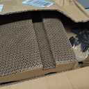 Luxury Cat Scratcher Sofa Bed, Cardboard Couch Shape Scratching Lounge, for Indoor Cats Kittens Kitties Rest&Play（23.6''*9.8''*12.6''）