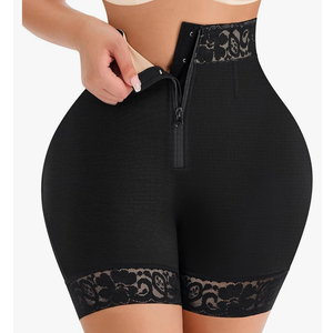 MERYOSZ Tummy Control Shapewear Shorts - Zipper Butt Lifting Panties Underwear Shapewear for Women Faja Body Shaper Girdle M