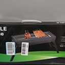 Portable Charcoal Grill, Portable Tabletop BBQ for Outdoor Cooking | Compact Folding Grill for Camping, Hiking, Picnics & Travel | 24”x13”x9” Lightweight Smoky Flavor Grill