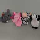 4Pcs Finger Puppets Set - Soft Plush Animals Finger Puppet Toys for Kids, Mini Plush Figures Toy Assortment for Boys & Girls, Party Favors for Shows, Playtime, Schools