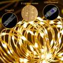 Fomcet Tulle Backdrop Curtains with Lights String 10FT X 8FT Champagne Sheer Curtain with Lights Tulle Curtains Backdrop for Wedding Birthday Party Photo Shoot (2 Panels 5x8FT)