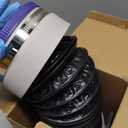 MOPHA Dryer Vent Hose 4 Inch, 5FT Heavy Duty 6-Layer Flexible Aluminum Dryer Duct with Rubber Seal Connectors, Heat Resistant Insulated Dryer Exhaust Hose for Tight Spaces, Easy-Install Dryer Vent Kit