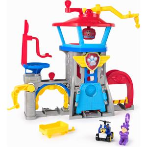 PAW Patrol: Air Rescue, Pup Squad Adventure Bay Airport Playset, with Chase Toy Car Vehicle Launcher, Kids Toys for Boys and Girls 3+