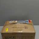 Furologee Console Table with Charging Station & 3 Fabric Drawers, 38'' Entryway Table with Storage Shelves and LED Light for Entry Way, Industrial Display Shelf for Hallway, Foyer, Rustic Brown