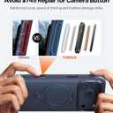 TORRAS Q3 Rugged for iPhone 17 Pro Case with 360 Rotating Magnetic Stand, Fit for MagSafe, 16FT Mil-Grade Drop Protection, Side Anti-Slip Grip, Camera Control Button, Microfiber Lining, Deep Blue