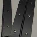 Heavy Duty Piano Hinge 48 Inch x 3 Inch Width, True 0.060'' Thick Stainless Steel Black Piano Hinge for Heavy Duty Cabinet, Door, Toolbox, Wooden Box, Metal Plate, Furniture, Industrial Project