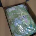 8x10 Area Rugs for Living Room, Washable Rug Floral Vintage Rugs for Bedroom Non Slip Low Pile Large Green Boho Carpet Indoor Kitchen Dining Room Office Playroom Floor Mat