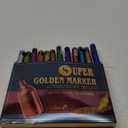 Super Golden Metallic Paint Markers, 12 Colors Sparkle Metallic Glitter Markers, Acrylic Paint Pens for Rock Painting, Glass, Wood, Fabric, Black Paper, Cards, Scrapbook, DIY Art Crafts (2-3mm)