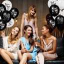 60 Pcs Black Bow Balloons,Coquette Birthday Decorations,12-inch Latex Black White Bow Balloons for Birthday Party Bachelorette Decorations Bridal Engagement Wedding Bow Theme Party Supplies