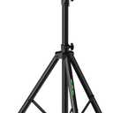 Speaker Tripod Stand Height Adjustable from 43.7'' to 70.8'' PA DJ Party Tripod Speaker Stand 35mm Compatible Insert, Single