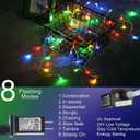 Christmas Decorations Star String Lights, 320 LEDs Outdoor Waterfall Tree Lights with 13" Topper Star, Plug in Waterproof Hanging Fairy Lights for Xmas New Year Holiday Party Yard Patio Decor
