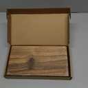 Small 10" Acacia Wood Riser Pedestal Stand  Farmhouse Wood Display Riser for Kitchen and Bathroom Dcor - Counter Display, Plant Stand, Jewelry Holder, Vanity Tray, Candle Stand (S:10"x5.6"x1.57")