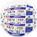 SOUTHWIRE Company #28827455 250' 14/2 W/G NM Indoor Cable, for Dry Location, Compatible with Standard Electrical Devices