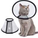 Vivifying Cat Cone Collar– 3 Sizes Lightweight Soft Edge Recovery Cone for Cats, Adjustable Plastic Elizabethan Anti-Lick E-Collar for Post-Surgery Protection Small/Medium/Large