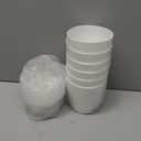 KvyusFlourish Self Watering Pots for Indoor Plants, 6-Pack 5'' Self Watering Planter with Drainage Holes, Small African Violet Pots with Water Indicator, Clear Wick Orchid Pot, White