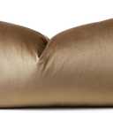 Artscope Luxury Velvet Lumbar Pillow Cover Super Soft Decorative Rectangle Pillowcases Soft Solid Cushion Cases for Couch Sofa Bedroom Car Decor 14x36 Inch Golden Brown