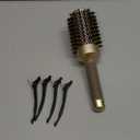 Sndyi Large Round Brush for Blow Out, 2.1 Inch Nano Thermal Ceramic Ionic Round Hair Brush with Boar Bristles, Boost Shine and Volume, Quick Blow Drying and Styling, Best for Long Thick Hair