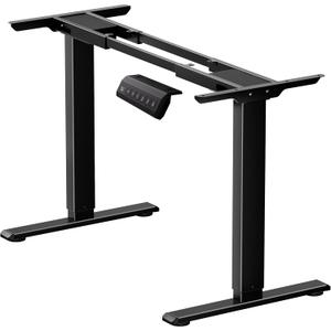 Dual Motor Electric Standing Desk Frame, Height Adjustable Table Legs for Max 90 x 44 Desktop with 330lbs Capacity, Ergonomic Sit Stand Up Desk Base for Home Office, Black Frame Only (Black - Dual Motor)