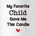 Dad Gifts for Father's Day, 10oz Fnuuy Father Bonus Dad Stepdad Gifts from Daughter Son, Best Dads Father Step Dads Birthday Ever Gift Presents, Scented Soy Candle, My Favorite Child Gave Me