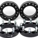 VLAOSCHI Black Forged 8x170 to 8x6.5 Wheel Adapters 1.5 Inch with 14x1.5 Studs Compatible with Ford 8 Lug for 2003-2005 Excursion | 1999-2022 F250 F350 Super Duty (Only with 14x1.5 Lugs) - Pack of 4