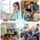 WiFi Extender Signal Booster - Dual Band 5.0G&2.4G, Covers 12880 Sq.Ft, Supports 105 Devices, 1-Tap Setup with Ethernet Port for Faster Speed
