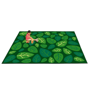 Natural Accents Leaves Classroom Carpet, 12x7ft