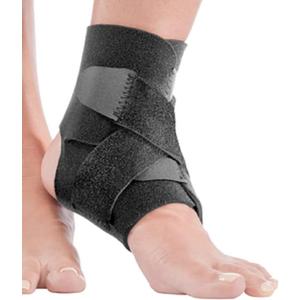 Mueller Adjustable Ankle Support, Black, One Size