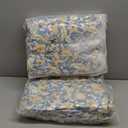 Adirondack Chair Cushions Set of 2, High Back Patio Chair Cushions 48 x 19.7 x 4.7 Inch, Indoor/Outdoor Thickened Rocking Chair Cushion, Fade-Resistant & Waterproof (Flower Blue)