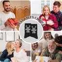 Funny Dad Uncle Grandpa Socks, Black Crew Socks for Family Men
