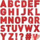 Harloon 232 Pcs 24 Sheets Large Glitter Letter Stickers Big Font Alphabet Letter Self Adhesive Letters Kit Mailbox Stickers for Mailbox Bulletin Boards Classroom Home(Red,4 Inch)
