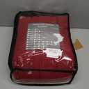 King Size Weighted Blanket for Adults (20 lbs, 80 x 87, Red Grey) Cooling Heavy Blanket for Sleeping Perfect for 190-210 lbs, Breathable Blanket for Adults & Couple All Season, Machine Washable (Rose)