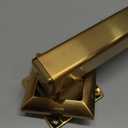 Joyrain Stainless Steel Square Grab Bar - ADA Compliant 500lb Weight Limit, 16/24/32 Inch Bathroom Safety Rail for Seniors & Disabled (Matte Gold, 24 inch)