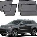 XCBYT Car Window Shades for 2014-2020 Grand Cherokee (Not for Grand Cherokee L) Sun Shade for Car Baby Side Window with Breathable Mesh Blocking 99% UV Glare and Privacy Protection for Safe Driving