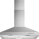 Tieasy Wall Mount Range Hood 30 inch with Ducted/Ductless Convertible Duct, Stainless Steel Chimney-Style Over Stove Vent Hood with LED Light, 3 Speed Exhaust Fan, 450 CFM