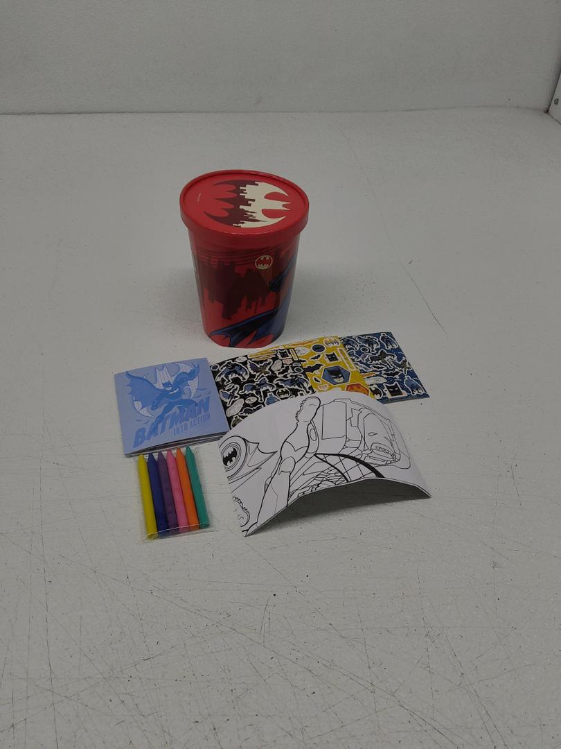 Batman Activity Set,  Coloring Book, 3 Sticker Sheets, 6 Crayons
