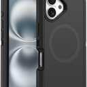 BOCONARRY Magnetic Case For iPhone 16 - [Compatible with MagSafe] [Military-Grade Protective] -Heavy Duty Magnetic Phone Case for iPhone 16 Case 6.1 Inch - Black