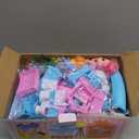 AmiDear Dollhouse with 4Story 11 Rooms, Dream Gift Princess Doll House Playset with Furniture, Blue Toddler House with Pool Slide for 3 4 5 6 7 8 9 10 Year Old Girls Kids