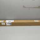 UNISHADES no Drill Cordless Roman Shades for Windows, 45" W × 64" H - 100% Blackout - Linen - Grey